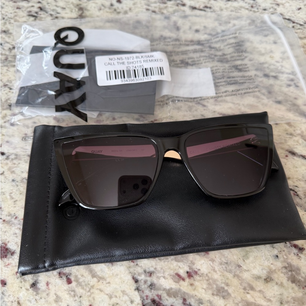 Quay Australia Call the Shots Black Sunglasses